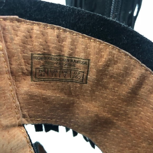 MUSSE and CLOUD Galia Fringe Peep Toe Booties - Picture 7 of 8